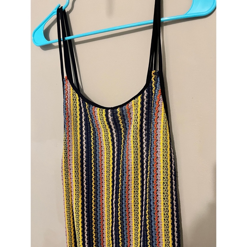 NWOT Striped, low back maxi dress